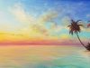 Seascape Sunset Panorama Acrylic Painting LIVE Tutorial