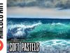 Waves in soft pastels Seascape Kate Amedeo