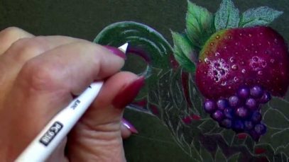 quotCrystal and Berriesquot Colored Pencil Project