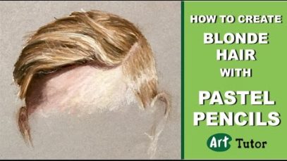 How to Create Blonde Hair with Pastel Pencils