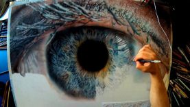 How to draw an Eye Hyperrealistic Pencil drawing Timelapse