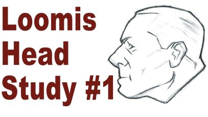 Simple Head Sketching Exercise Andrew Loomis Drawing Study 1