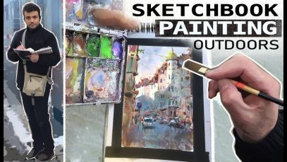 Sketchbook Painting Outdoors My Process
