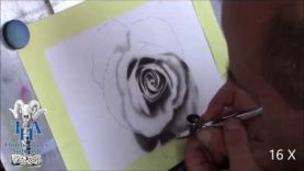 Airbrush Freihand Rose
