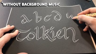 Double Pencil Calligraphy Tutorial Without Music