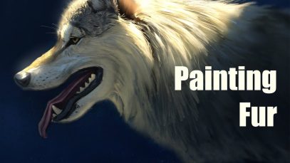 How to Paint Fur Photoshop Wolf Portrait