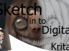 How to Turn Pencil Sketch in to Digital Painting in Krita 3