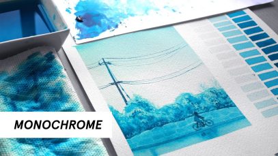 How to Paint with One Color Monochromatic Studies w Watercolors