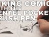 Inking a Comic with the Pentel Pocket Brush Pen