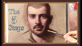 Portrait Painting Tutorial STEP BY STEP using ZORN PALETTE