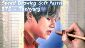 Speed Drawing in soft pastels