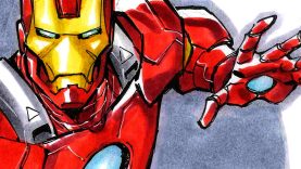 Todd Nauck Inking amp Coloring Iron Man SDCC 2014