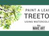 Treetop Watercolor Art Tutorial