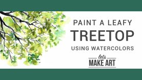 Treetop Watercolor Art Tutorial