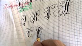 letter o q u y calligraphy