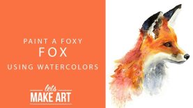 Foxy Fox Watercolor Paint Tutorial