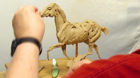 Sketch of a Horse Running in Clay Today