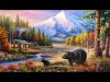 Acrylic Landscape Painting Timelapse Mountain Cabin