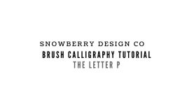 Brush Calligraphy Letter P