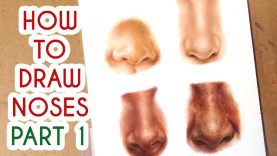 DRAWING NOSES PART 1 Coloured Pencil Drawing Tutorial Episode 8