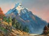 Painting a Beautiful Mountain Landscape with Acrylics Knife Painting Art Candy