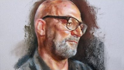 Pastel Portrait of Marc Laban 02 by Paul Barton artist