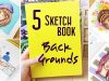 5 Easy Backgrounds to add to Your Art Drawings and Sketchbook A Few Ideas and Tips