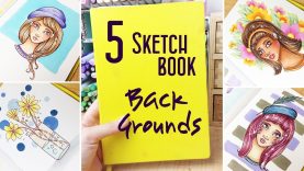 5 Easy Backgrounds to add to Your Art Drawings and Sketchbook A Few Ideas and Tips