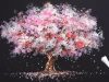 How to Paint a Cherry Tree in Acrylic Sakura Q tip Painting Techniques