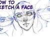 MediBang How to Sketch a Face Tutorial