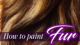 How To Paint LONG FUR with Oil Paint or Acrylic Paint Fur Tutorial