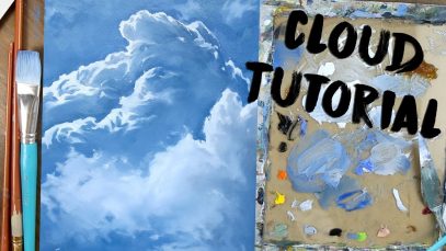 How to Paint Clouds Oil Art Tutorial