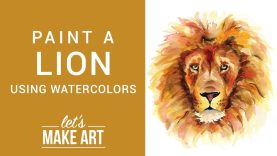 Lion Watercolor Painting Tutorial with Sarah Cray