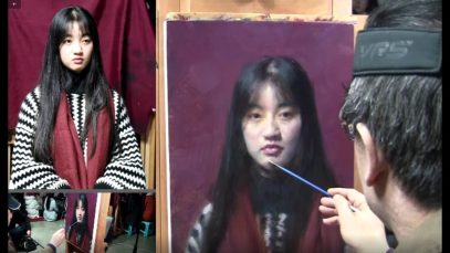 Oil Painting Portrait Demonstration by Leng Jun Artist