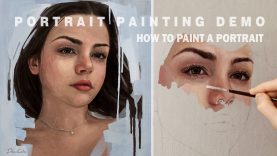 PORTRAIT PAINTING DEMO Oil Painting Time Lapse