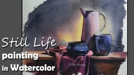 Painting A Realistic Still Life in Watercolor step by step