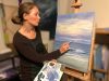 Speed Painting Seascape in Oil by Eva Volf Morning Hope