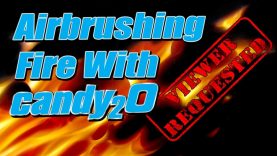 Airbrush Tutorial Realistic Fire with Candy2o