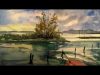 Drawing amp Painting BALATON Lake in Watercolor How to Paint Side of Lake in Aquarelle