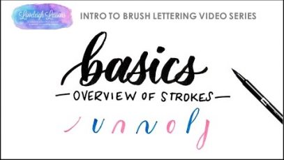 Intro to Brush Lettering Basic strokes