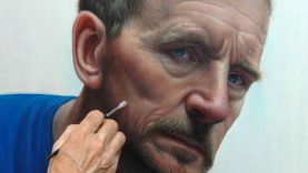Oil Portrait Colour Glazing using an Airbrush and Acrylic Ink for Grisaille