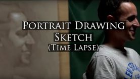 Portrait Drawing Sketch. Retrato en dibujo. Escuela de arte. Art School. Aprende a dibujar