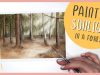 Watercolor Forest Landscape Painting amp How To Paint Sunlight