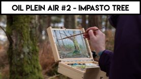 Plein Air Oil Painting TREES ✶ Guerrilla Pochade Box