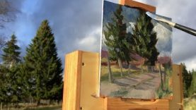 Plein Air Painting Adventures Ep31 Painting Spruce trees