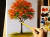 How to Paint a Tree with Acrylic Lesson 12