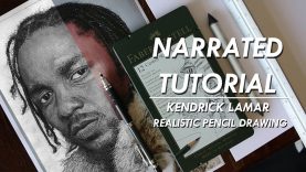 Realistic Pencil Drawing Process Kendrick Lamar Narrated Tutorial