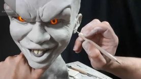 Sculpting Pennywise Timelapse sculpt and Airbrush Demo