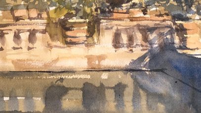Advancing with Watercolor In The Masters Footsteps quotBoboli Gardensquot