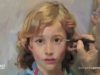 Painting a portrait of a little boy demonstration by Ben Lustenhouwer